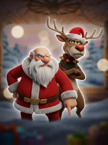 Santa vs Rudolf