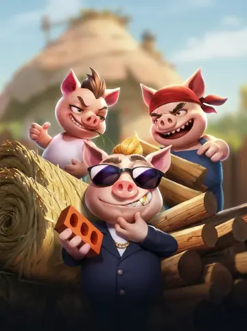 Three Crazy Piggies