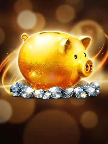 Golden Piggy Bank - Bling Bling