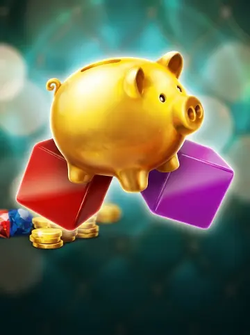 Golden Piggy Bank - Dice