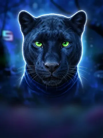 Majestic Blue Panther