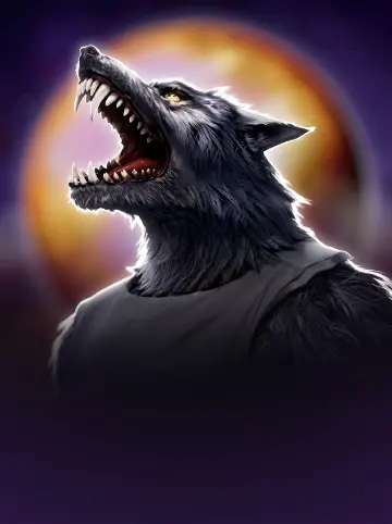 Majestic Dark Werewolf