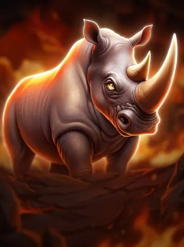 Majestic Blazing Rhino