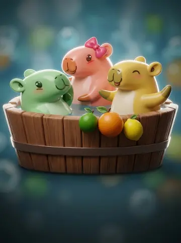 3 Capybaras